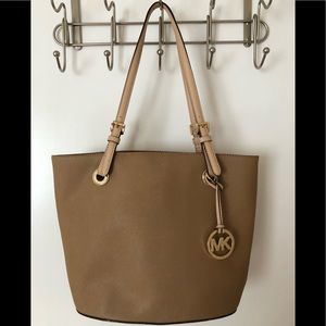 Michael Kors tan leather tote